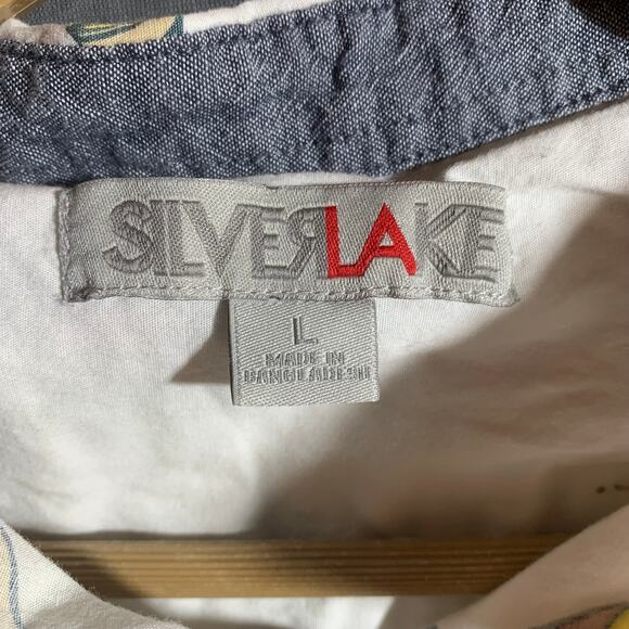 Siverlake Shirt Mens‎ Large White Junk Food Fast Food Button Up Short Sleeves - Picture 6 of 10